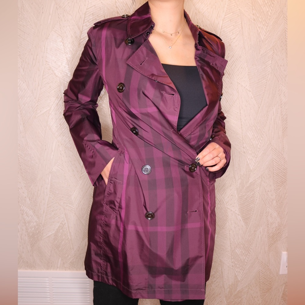 Burberry Britt Burgundy Trench